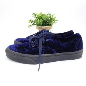 Vans Unisex Blue Velvet Sneakers